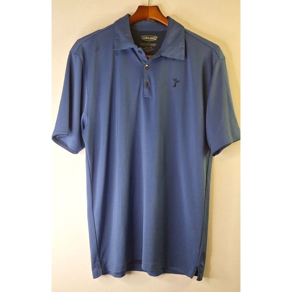 CARILOHA Crazy Soft Bamboo Men's Polo‎ Shirt Sz L Golf Casual Travel Sportswear